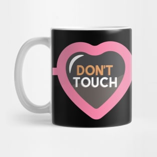 Dont touch my phone glasses cute aesthetic design Mug